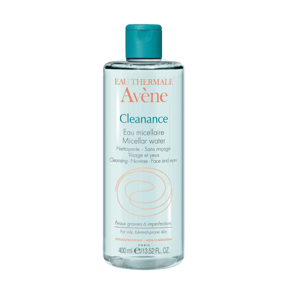 Avene-Micellar water-cleansing-oily skin-face and eyes-400ml