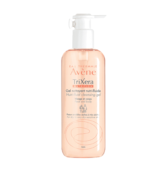 Avene-Trixera-nutri fluid-cleansing gel-dry to sensitive skin