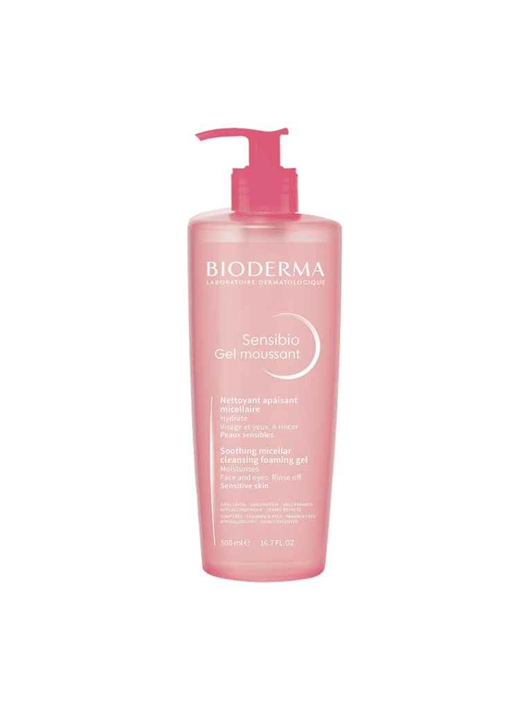 BIODERMA-sensibio-foaming gel-micellar cleansing-sensitive skin-500ml