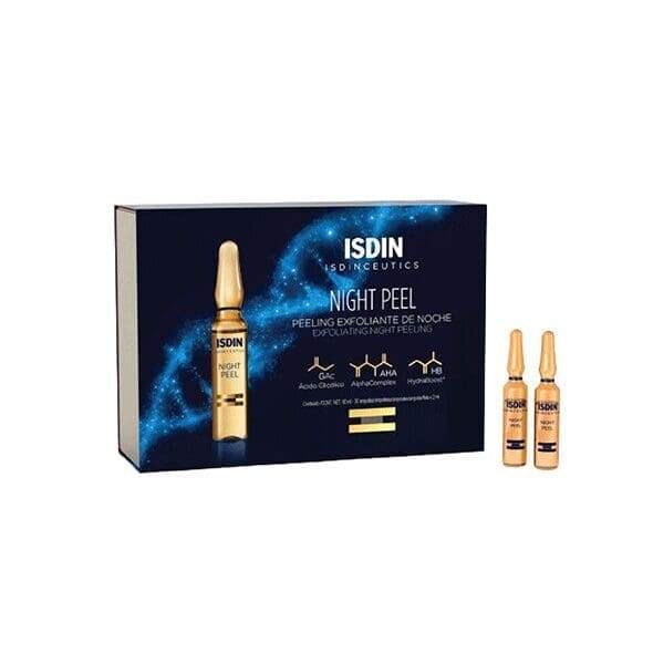 Isdin-night peel-exfoliating-night peeling-10 Ampoules*2ml