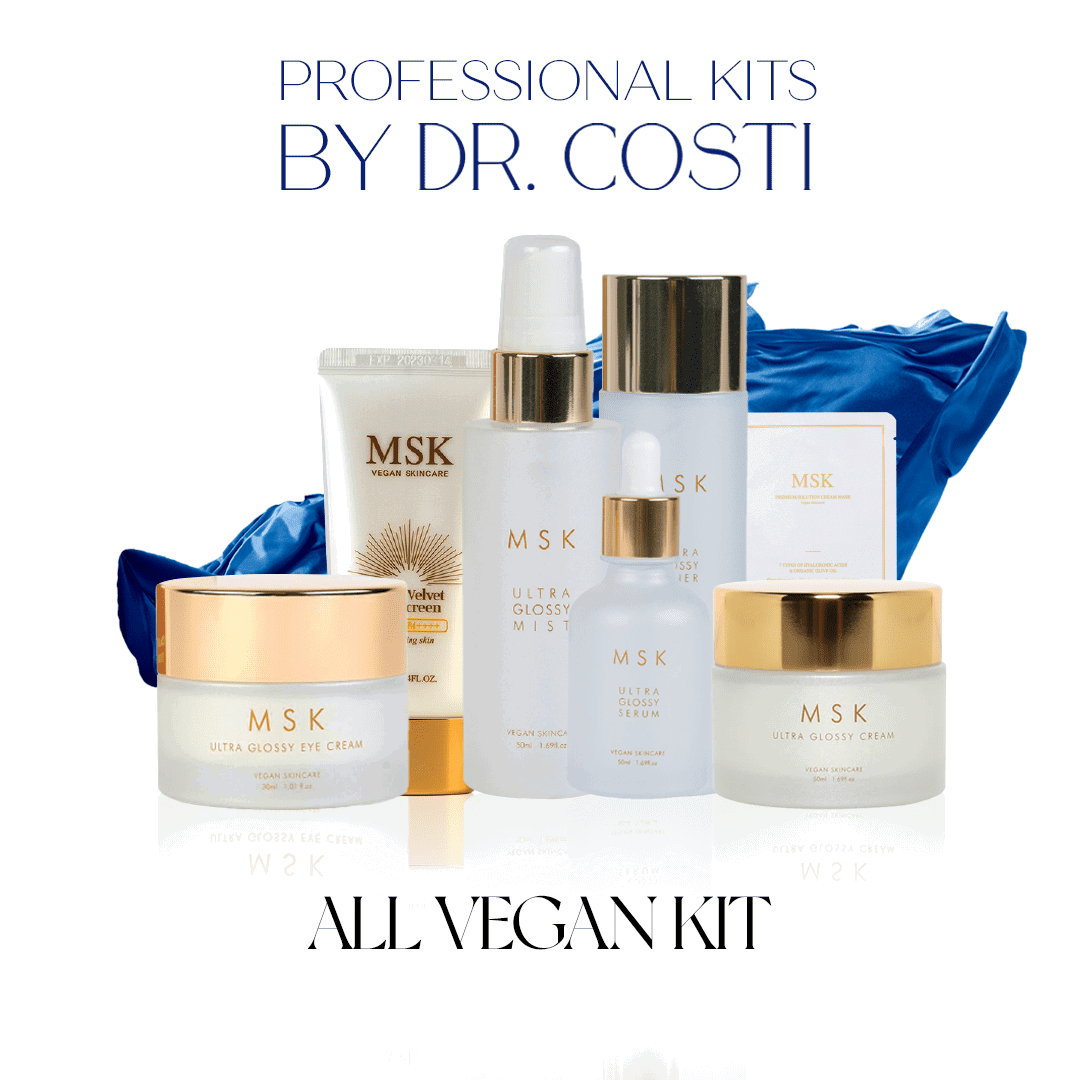 Dr Costi-Professional kit-MSK-Vegan-Vegan skincare-All vegan kit-serum-mask-eye cream-sunscreen