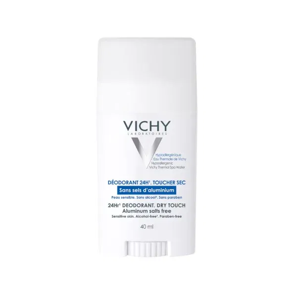 Vichy 24 Hour Mineral Aluminium Free Deodorant Stick for Sensitive Skin 40ml